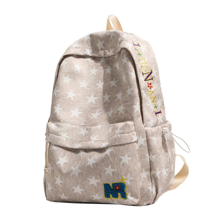 Star-Patterned Casual Backpack Bowlift