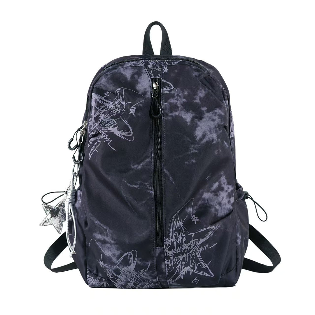 Artistic Graphic Print Backpack Bowlift