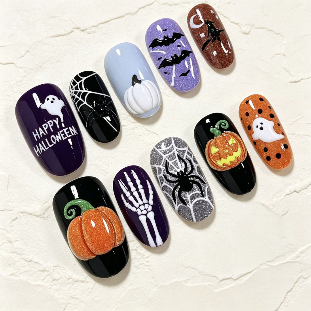Halloween-Themed Nail Art Set Bowlift