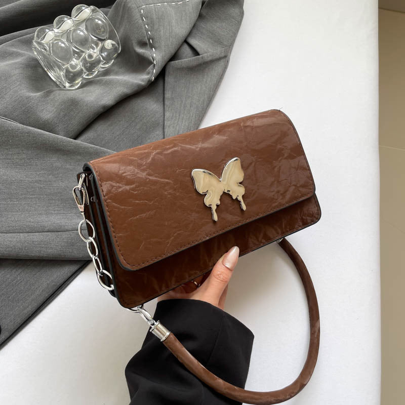 WoChic Designer Handbag with Butterfly Accent Bowlift