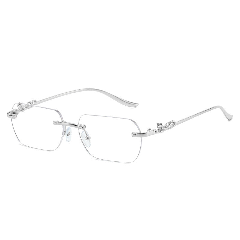 Ladies elegant half-rim glasses with decorative details Bowlift