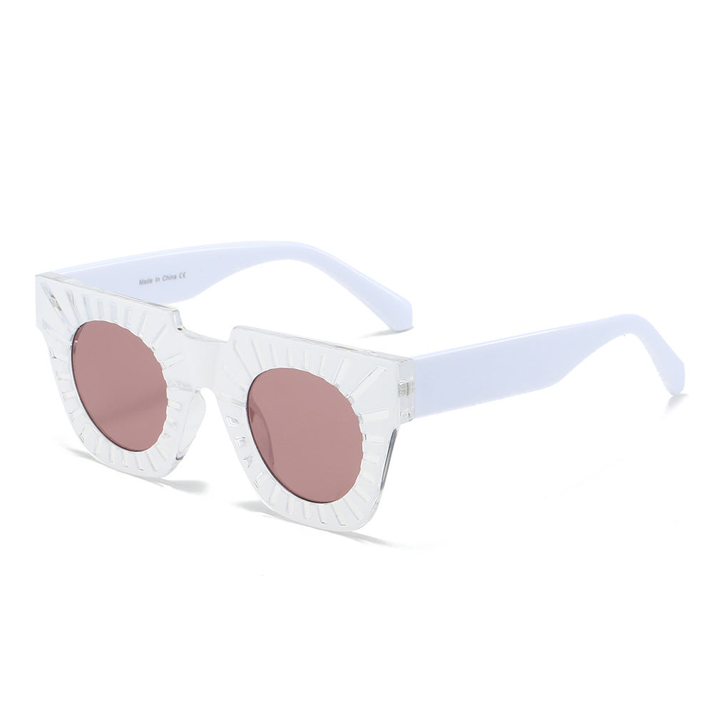 Ladies Fashion Sunglasses with Creative Geometric Frame Bowlift