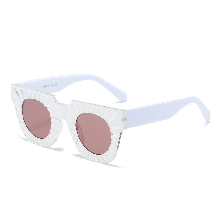 Ladies Fashion Sunglasses with Creative Geometric Frame Bowlift