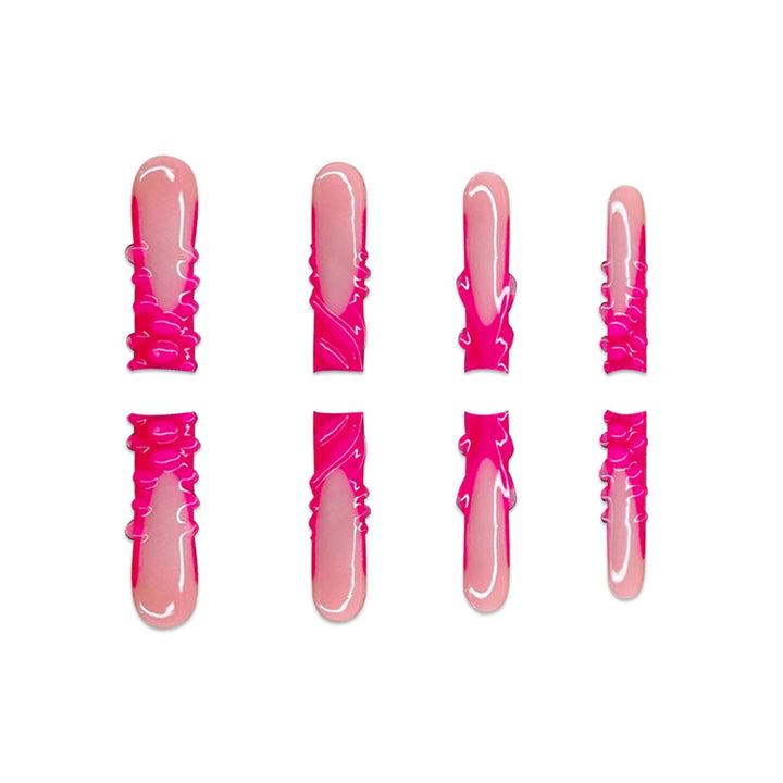 Stylish Long Length Press-On Nails Bowlift