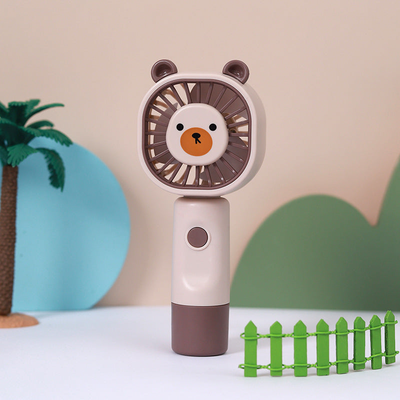 Women's portable handheld fan with cute bear design Bowlift