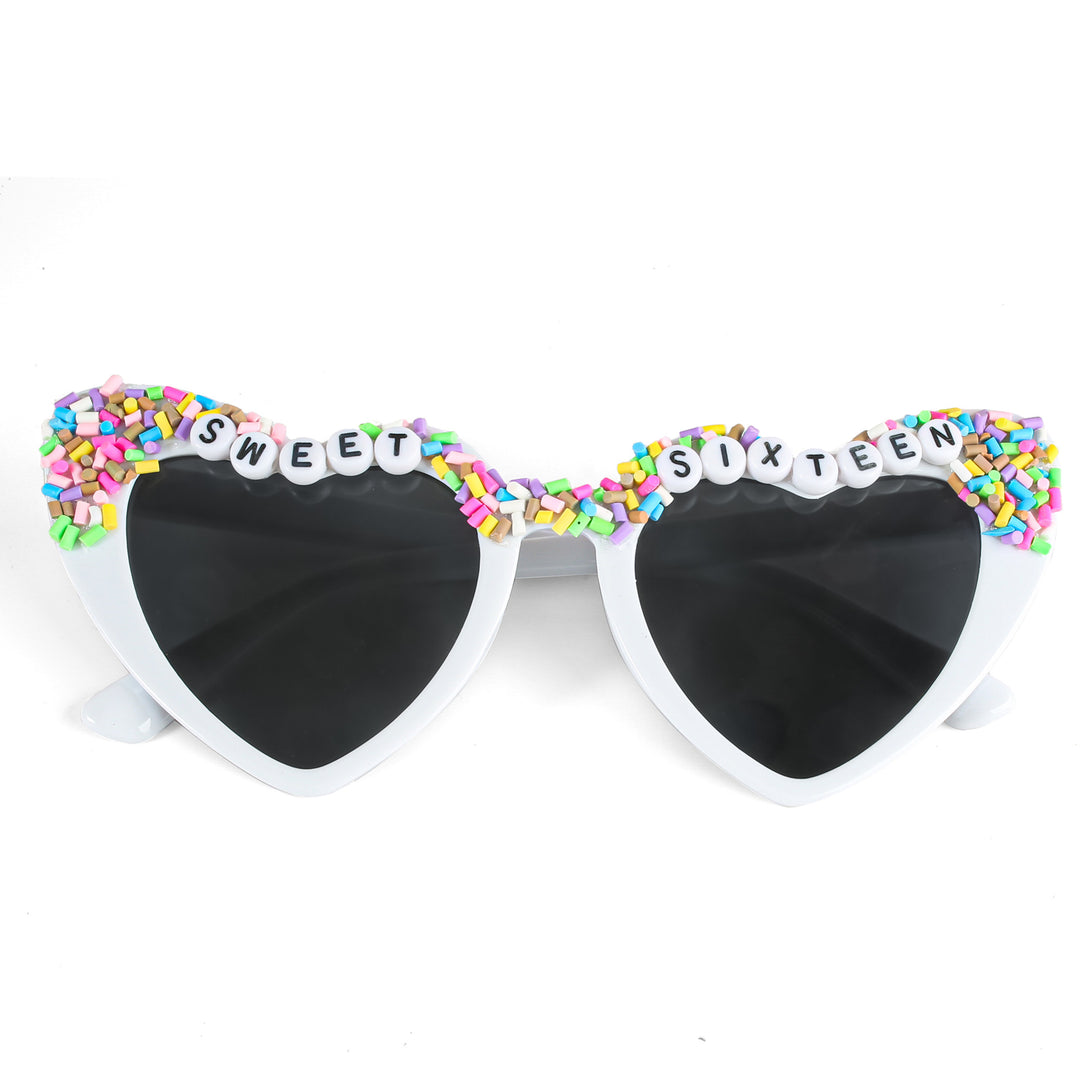 Decorative Birthday-Themed Fashion Sunglasses Bowlift