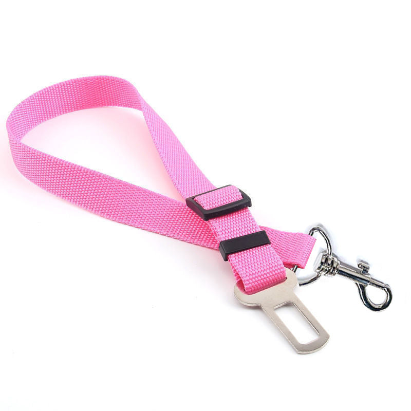 Adjustable Vehicle Dog Seatbelt Tether with Swivel Clip Bowlift