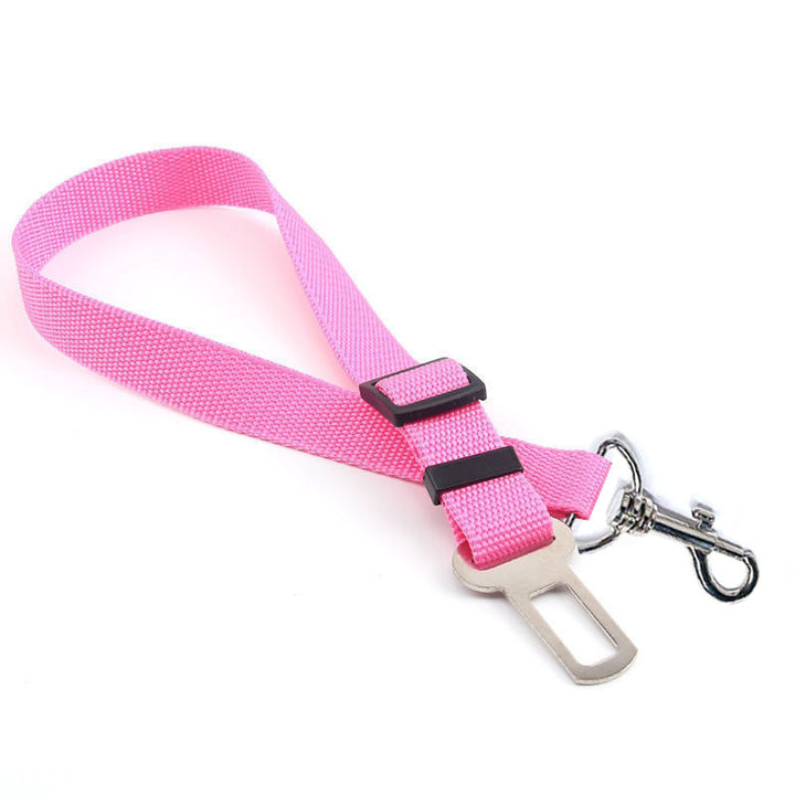 Adjustable Vehicle Dog Seatbelt Tether with Swivel Clip Bowlift
