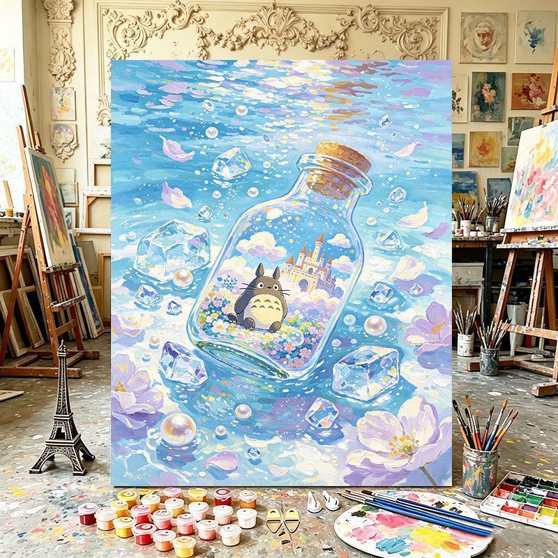 Magical Bottle Canvas Art Print Bowlift