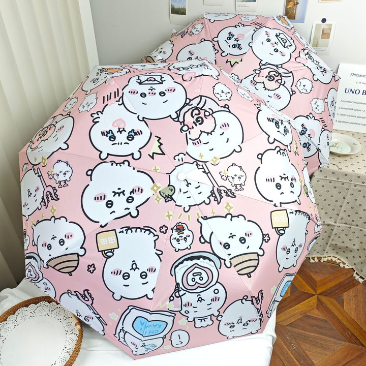 Women's Foldable Umbrella with Humorous Animal Design Bowlift