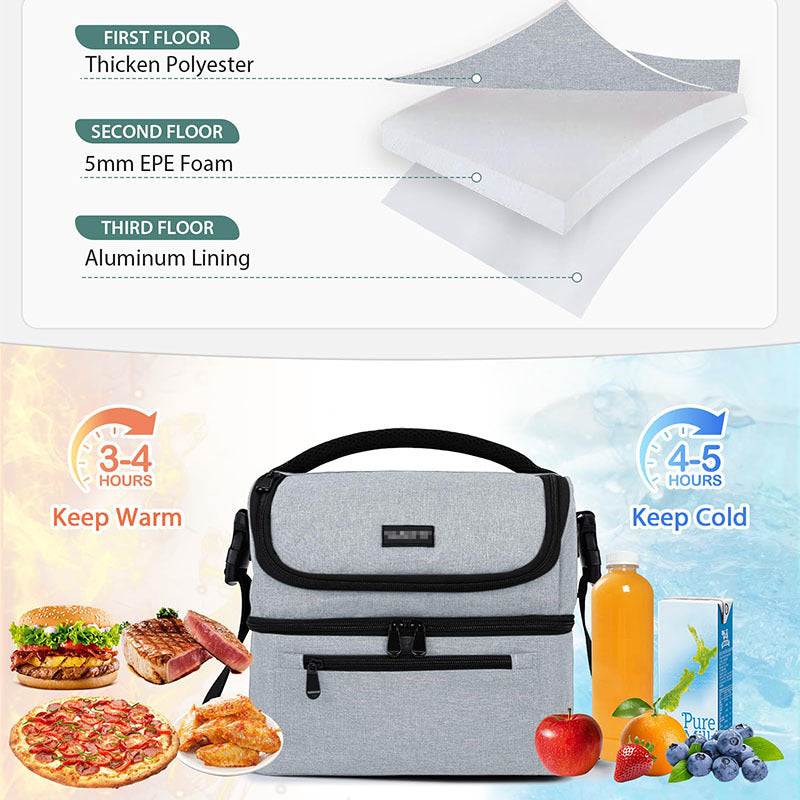 Ladies Insulated Picnic Bag with Multiple Compartments Bowlift
