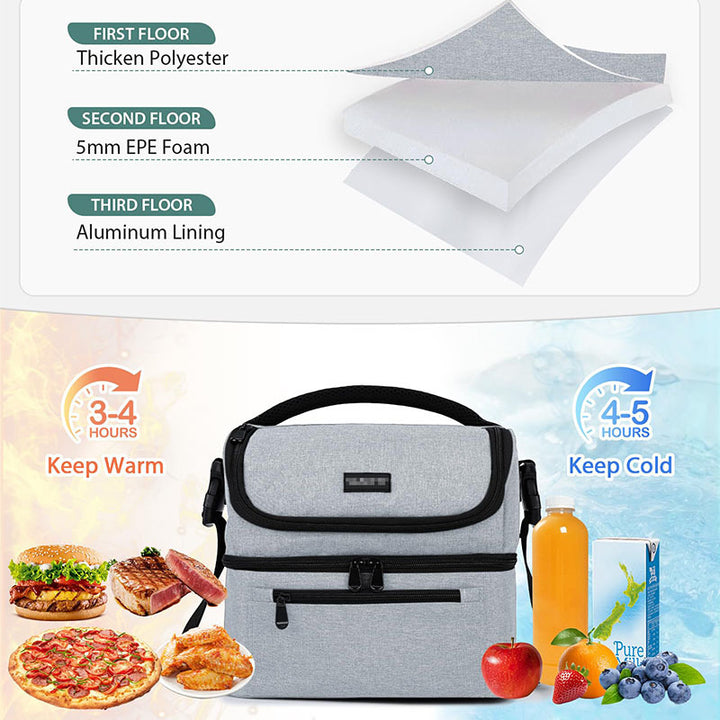 Ladies Insulated Picnic Bag with Multiple Compartments Bowlift