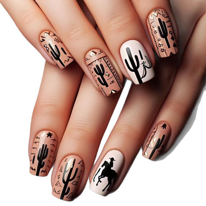 Western-Themed Nail Art Bowlift