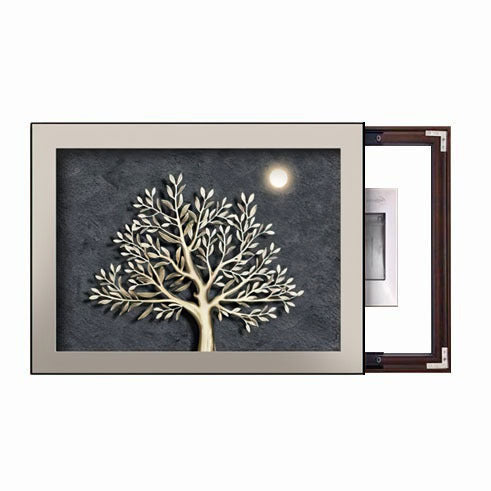 Framed Garden Scene Artwork