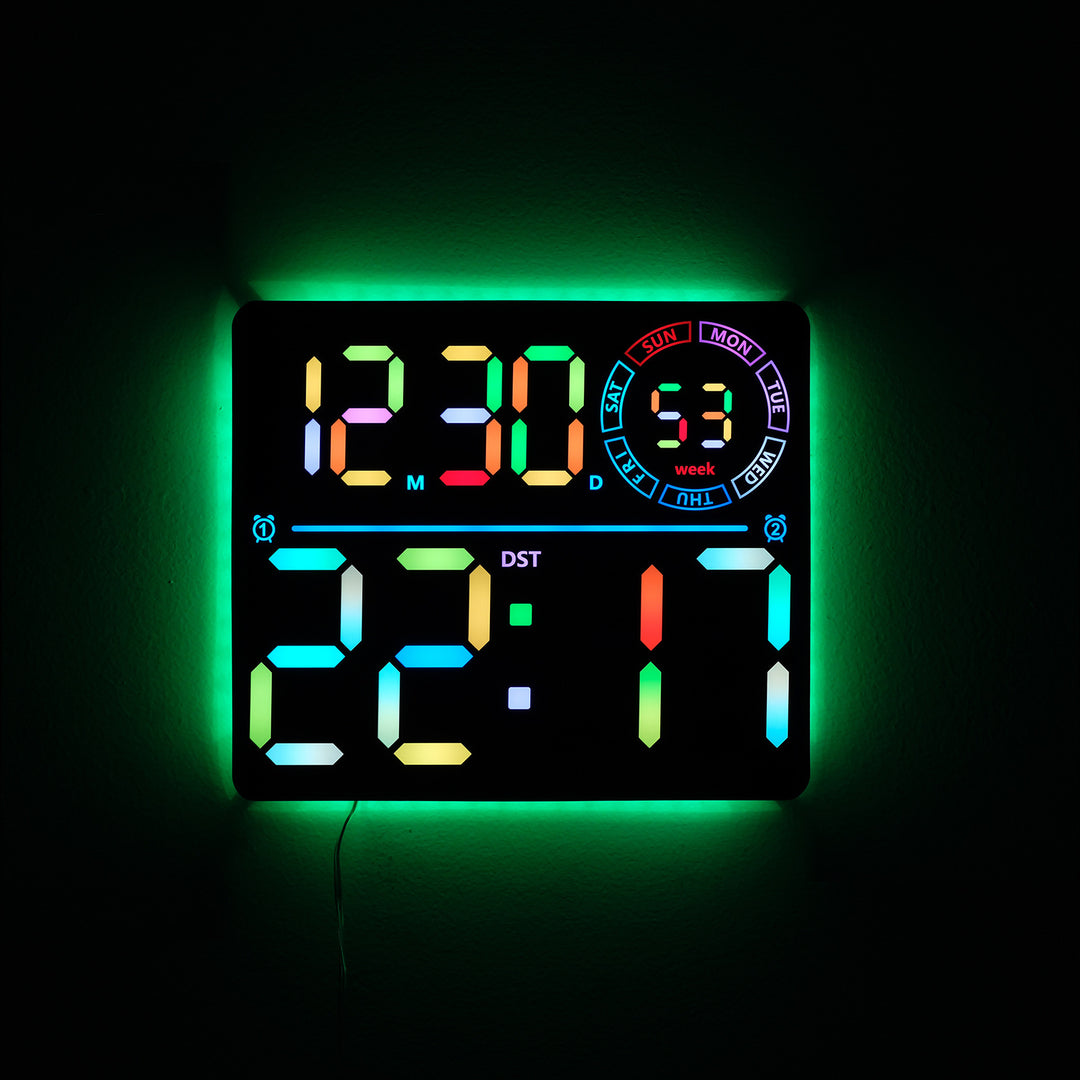 Digital Wall Clock Bowlift