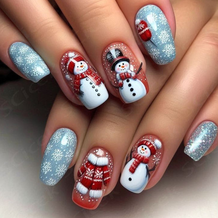 Winter-Themed 3D Nail Art Extensions Bowlift