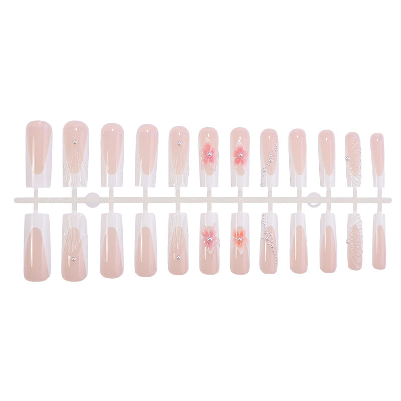 Floral Embellished Press-On Nail Set Bowlift 1788495815