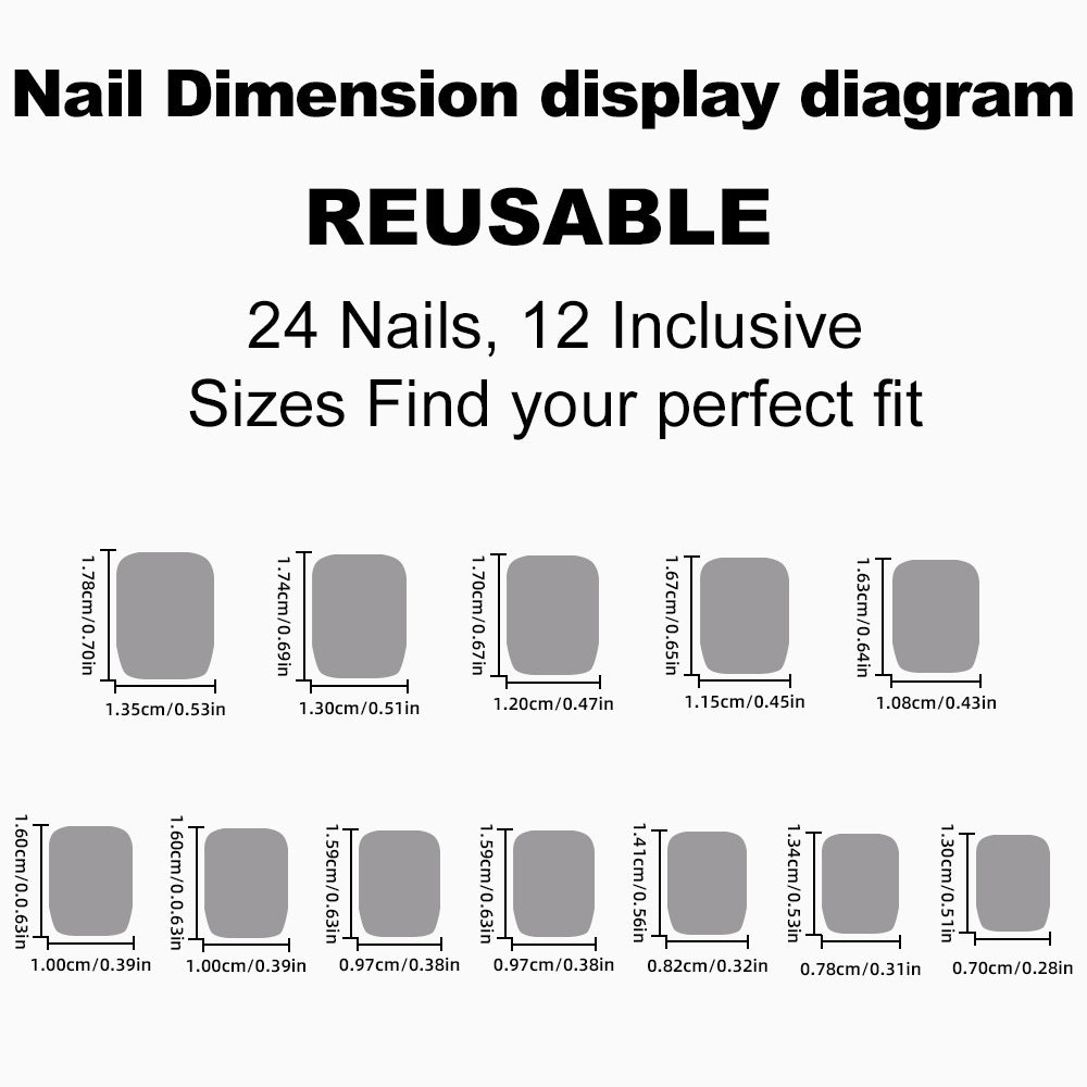 Artificial nail set with elegant shine and natural finish Bowlift