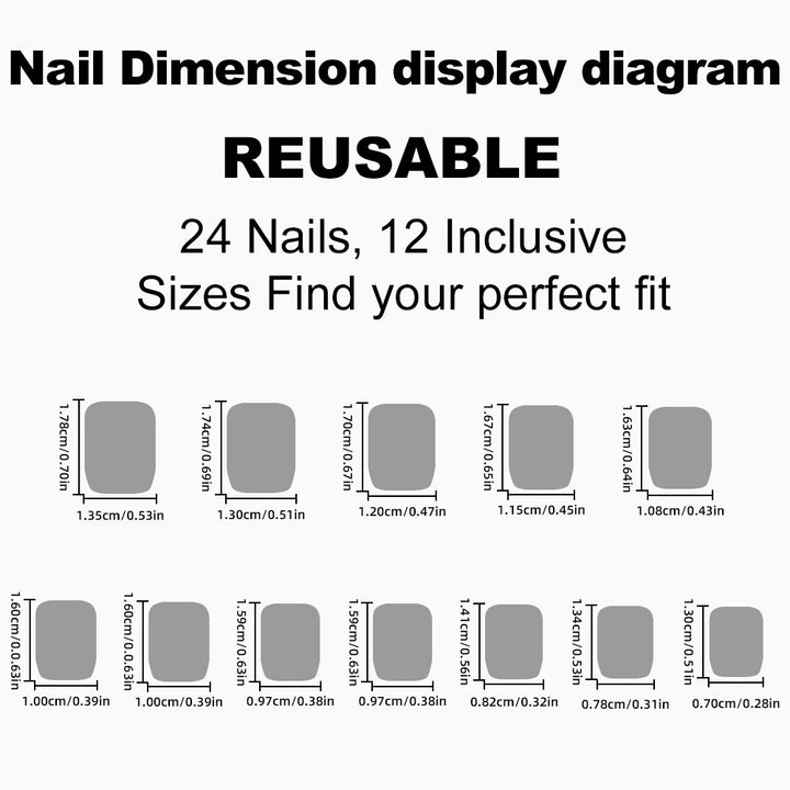 Artificial nail set with elegant shine and natural finish Bowlift