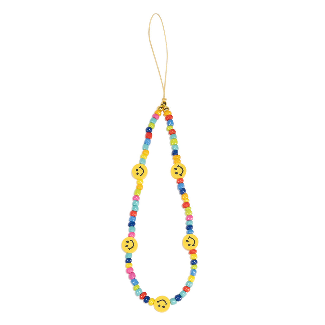 Beaded Smile Face Eyewear Chain Bowlift