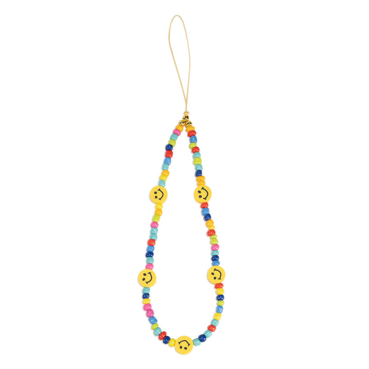 Beaded Smile Face Eyewear Chain Bowlift