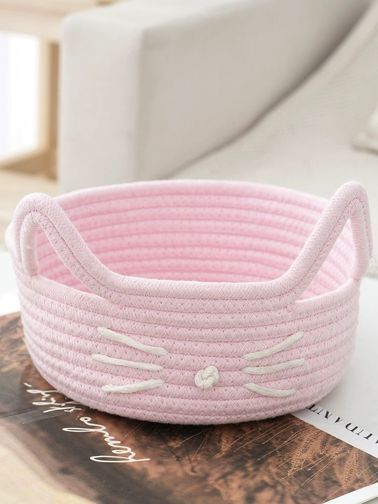 Women Playful Storage Basket in Cat Design Bowlift