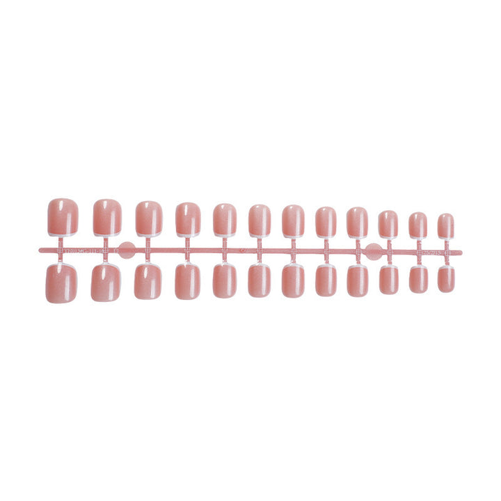 Artificial nail set with gentle petal finish and flexible fit Bowlift