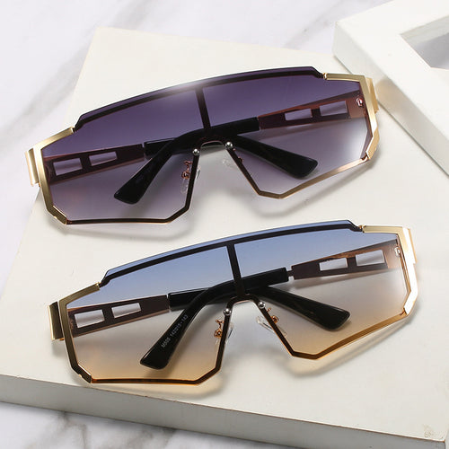 Women futuristic oversized sunglasses Bowlift
