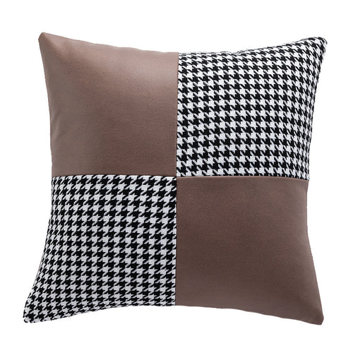 Contemporary Patchwork Accent Cushion