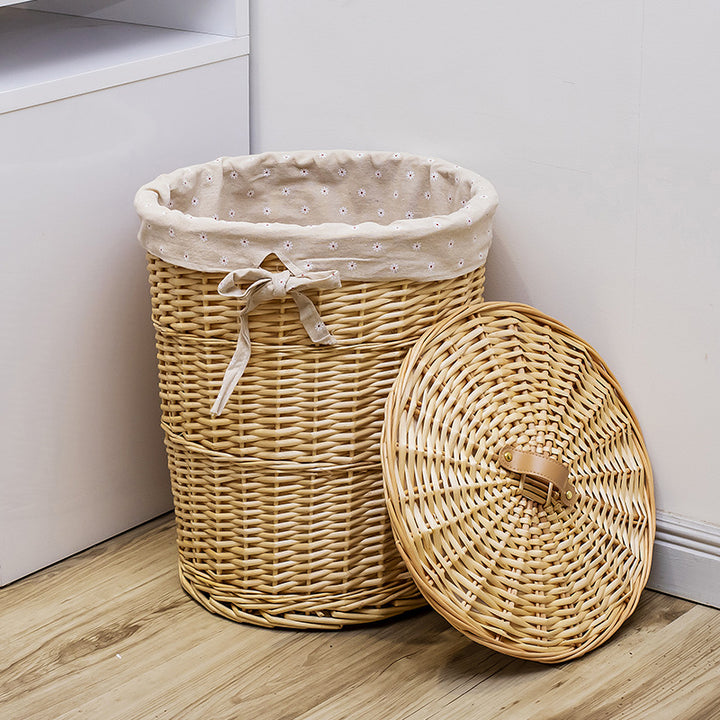 Decorative Wicker Laundry Basket Bowlift