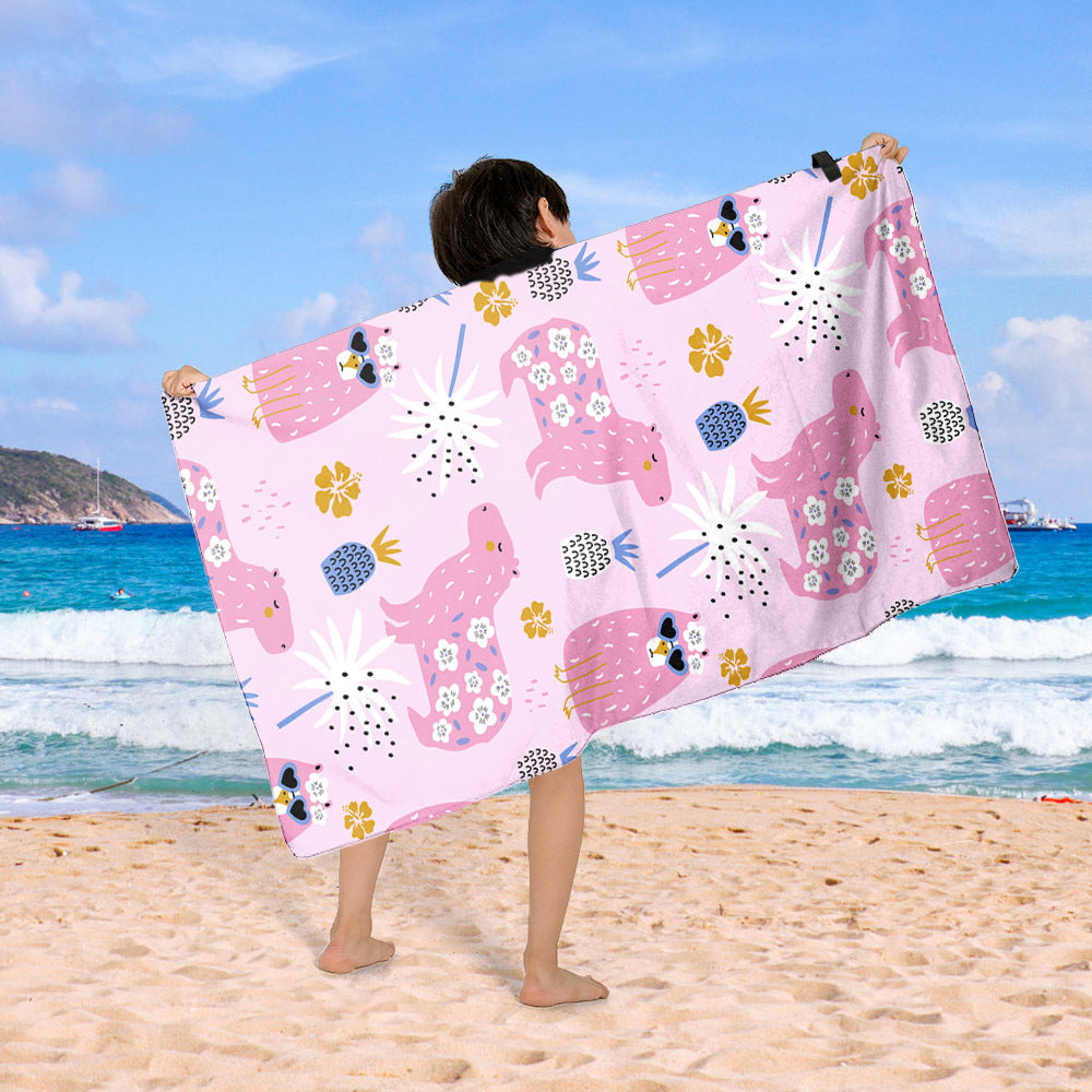 Beach blanket with colorful cupcake design Bowlift