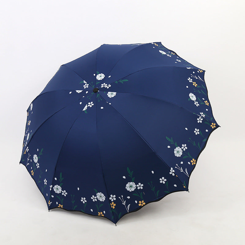 Ladies flower decorated umbrella Bowlift