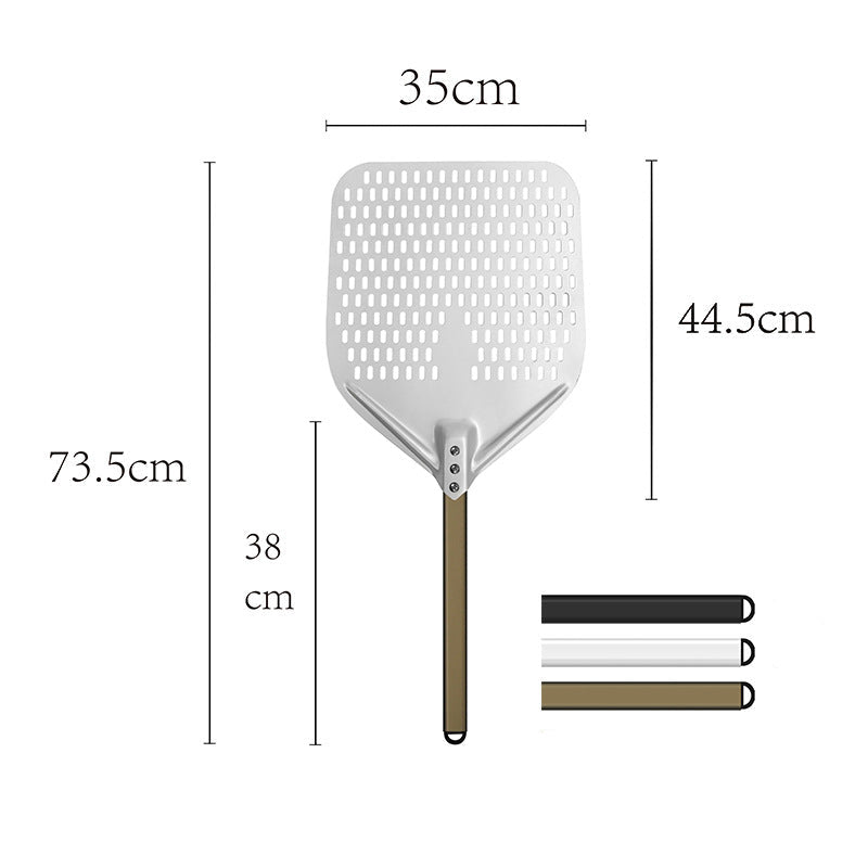 long-handle aluminum pizza peel with thin rectangular blade Bowlift