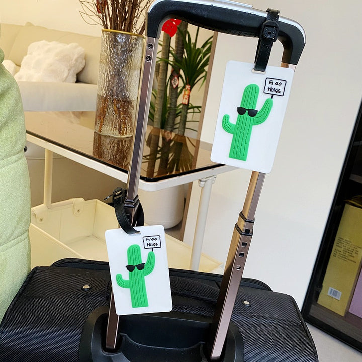 Fun Cactus-Themed Luggage Tag Bowlift