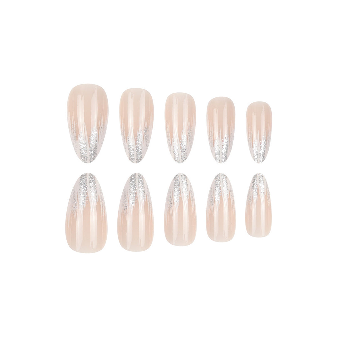 Stylish Glitter Gradient Nail Art Extensions Bowlift