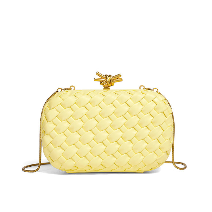 Elegant Woven Evening Clutch Bowlift