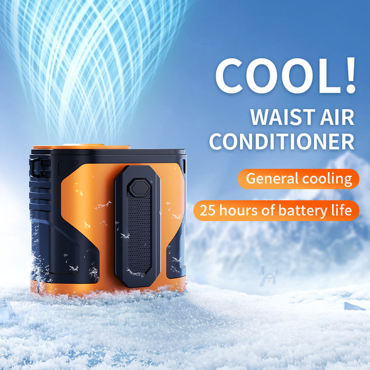 Portable cooling device with intelligent air circulation system and LED display Bowlift