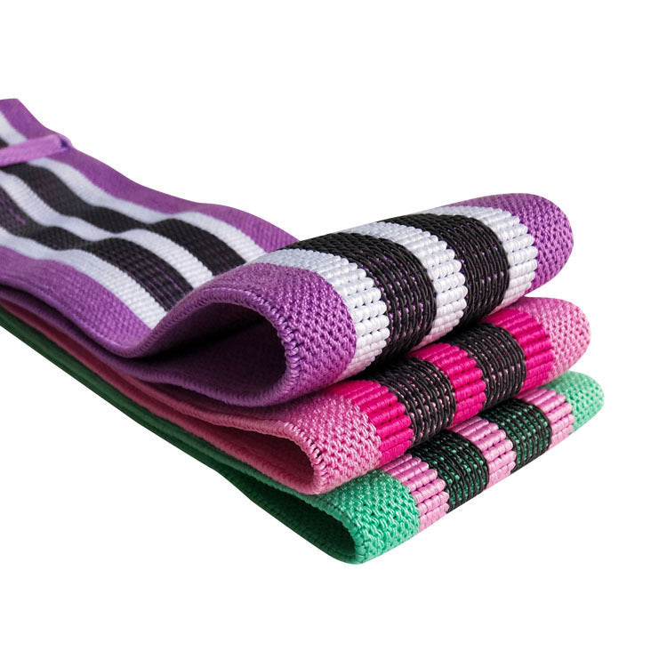 Fabric resistance hip loop bands set Bowlift