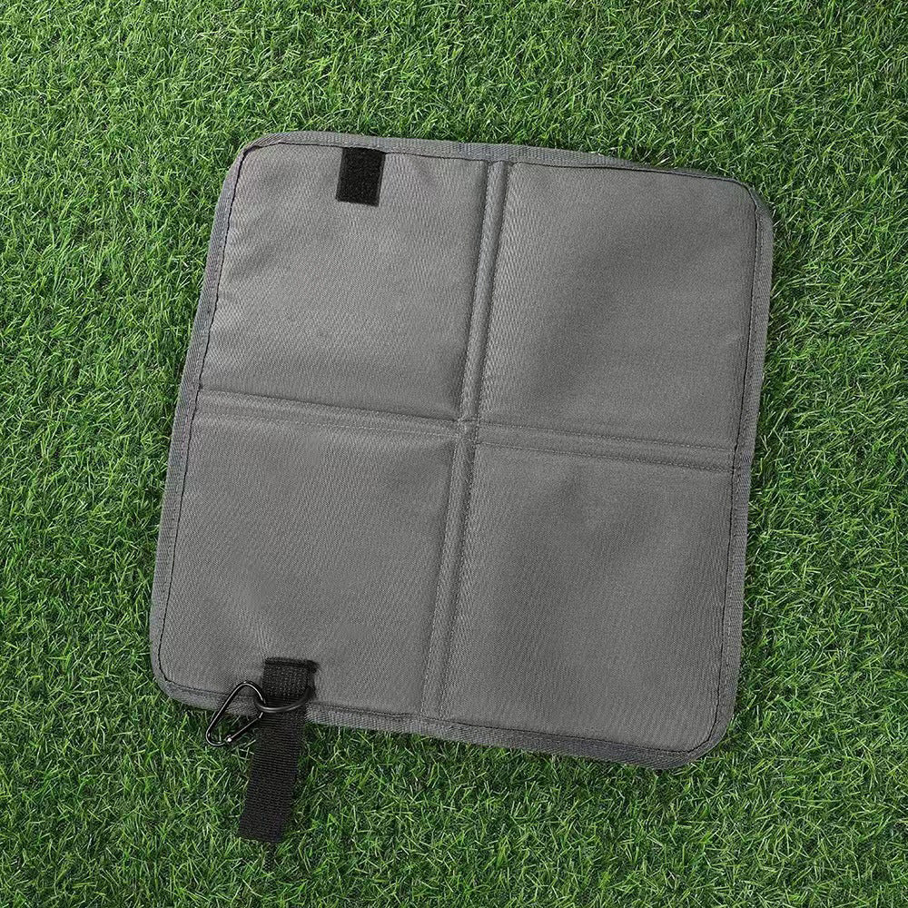 Ladies outdoor seating mat with detachable carrying strap Bowlift
