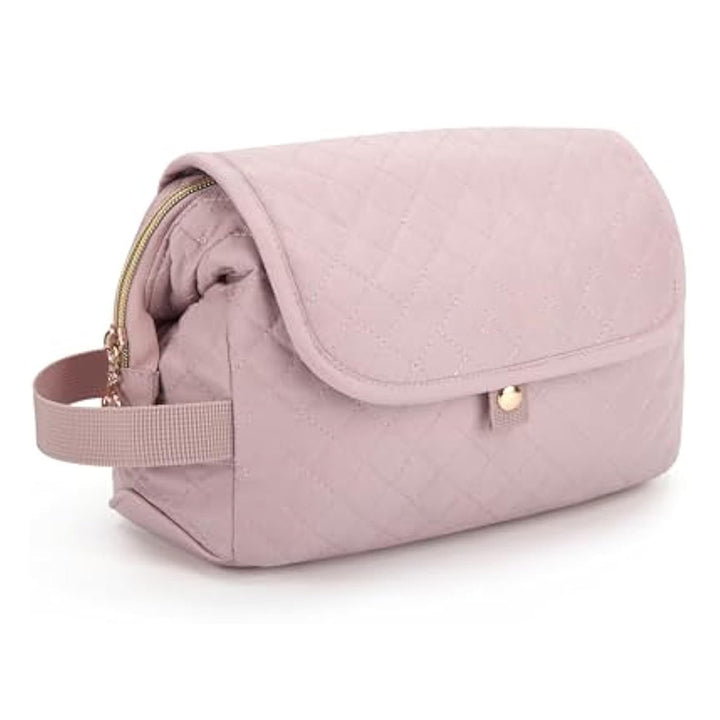 Elegant Cosmetic Organizer Bag with Inserted Compartment System Bowlift