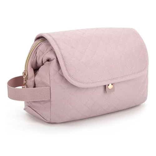 Elegant Cosmetic Organizer Bag with Inserted Compartment System Bowlift
