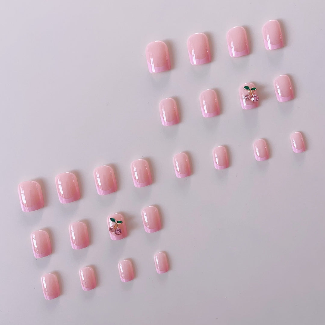 Artificial nail set with unique floral accents Bowlift