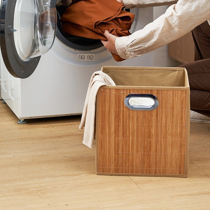 Laundry basket made of natural bamboo Bowlift