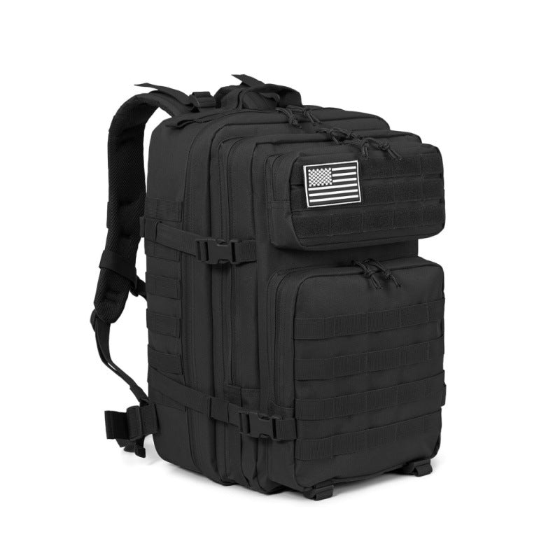 Tactical Backpack with Modular Compartment System and Reinforced Carry Handle Bowlift