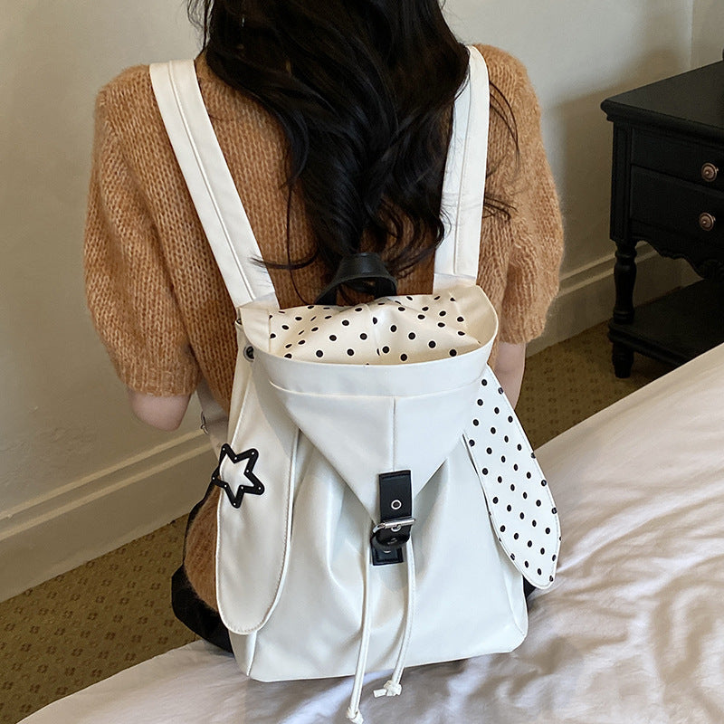 Trendy Polka Dot Backpack Bowlift