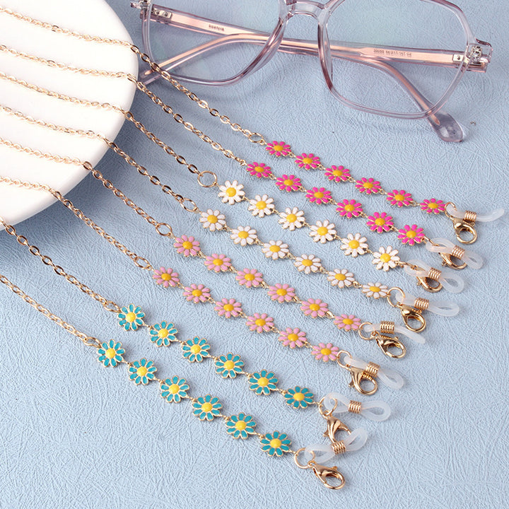 Floral Charm Eyewear Chain Bowlift