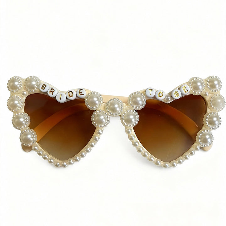 Decorative Heart-Shaped Bride-To-Be Sunglasses Bowlift