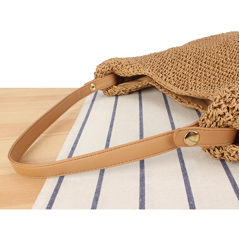 Handbag Made from Hand-Knotted Natural Material with Extra Large Storage Bowlift