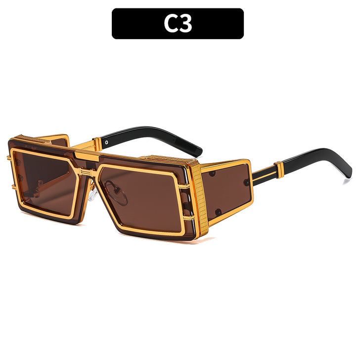 Statement Geometric Shield Sunglasses