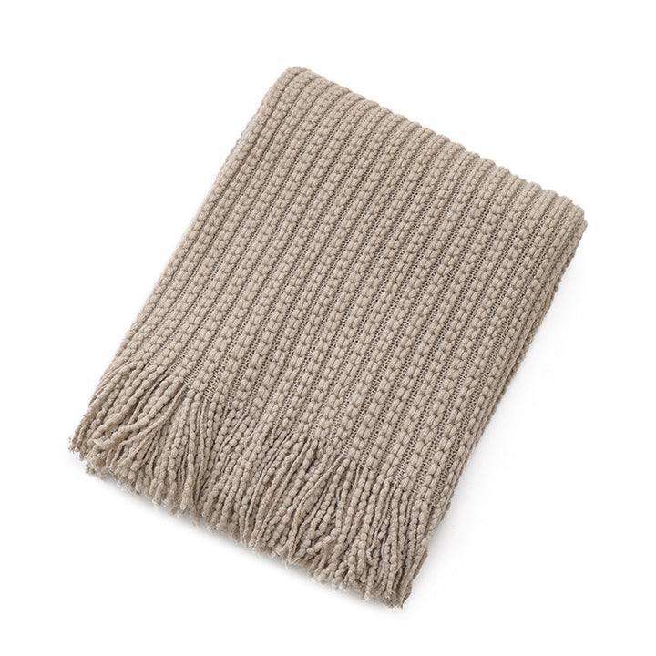 Knitted Cozy Throw Blanket